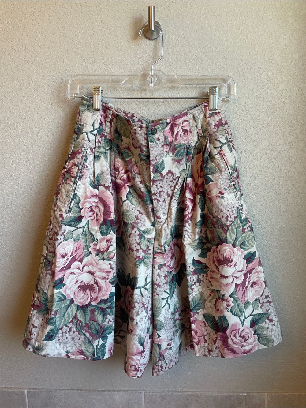 Vintage 80's Banana Republic Floral Culottes Shorts